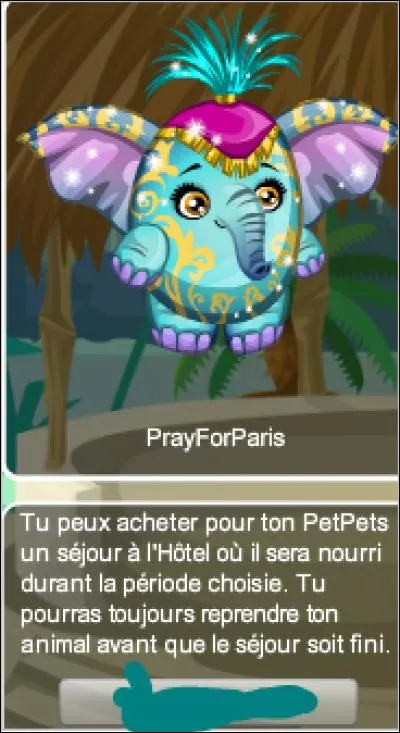 Combien de temps minimum un petpet peut-il rester à l'hôtel ?