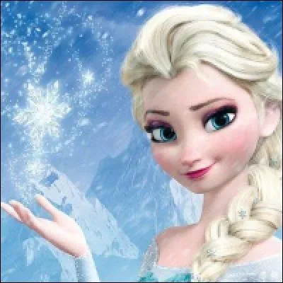 De quelle couleur est la robe d'Elsa ?
