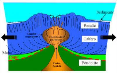 Dans quoi trouve-t-on du gabbro en grande partie ?