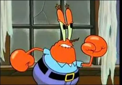 Comment s'appelle ce crabe, patron de Bob l'éponge ?