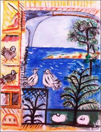 Qui a peint "Les pigeons" ?