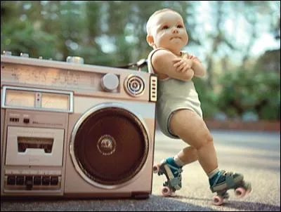 Pour quelle eau ce bébé a-t-il fait de la pub ?