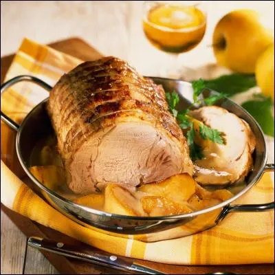 Comment préparer un rôti de porc à la normande ?