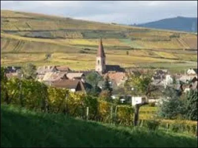 Village de l'arrondissement de Colmar-Ribeauvillé, Wettolsheim se situe en région ...