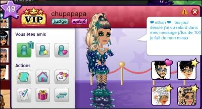 Depuis combien de temps est-elle V.I.P ?