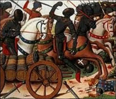 Arrive la guerre de Cent Ans et le 12 février 1429. Ce jours-là des espions français apprennent que 300 chariots anglais doivent sortir de Chartres, sous le commandement du noble John Fastolf. Les chefs français décident d'aller à leur rencontre. Le problème est qu'une dispute éclate entre eux, manquant ainsi l'effet de surprise. Quel est le nom de cette défaite ?