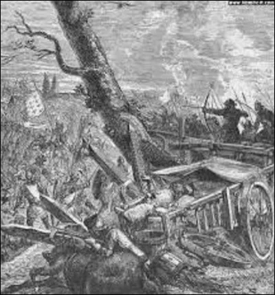 Jean Stuart de Dernelay, comte d'Évreux, souhaite combattre à cheval ; son homologue, le comte de Longueville préfère se battre à pied. Pour finir, chacun des deux engagea la bataille selon sa manière, ce qui fut une catastrophe. Connue grâce aux poissons qui étaient contenus dans 300 chariots avec d'autres victuailles pour le carême, sous quel nom est restée cette défaite dans l'histoire ?