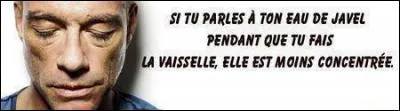 Citation de Jean-Claude VanDamme, qui n'a pas dit que des conne... : dans la boutique de lingerie, on ne voit pas ...
