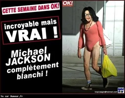 Citation du King of Pop : Je ne suis pas raciste, je n'ai rien contre les arabes, ...