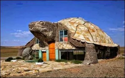 Originale, cette demeure en forme de tortue des --- (Complétez ! )