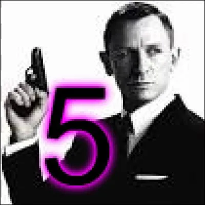 5 - James Bond de "Casino Royale". James est plutôt gentil, et il aime voyager pour punir des méchants. Quel numéro lui associe-t-on ?