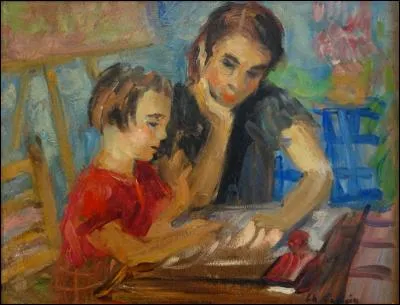 Qui a peint "La leçon de lecture" ?
