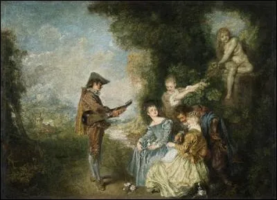 Qui a peint "La leçon d'amour" ?