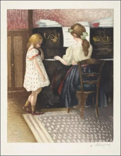 Qui a peint "La leçon de piano" ?
