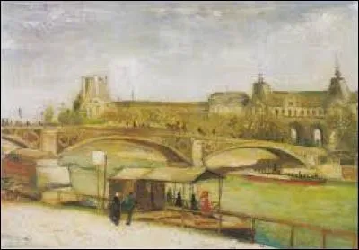 Qui a représenté le pont du Carrousel avec le Louvre ?