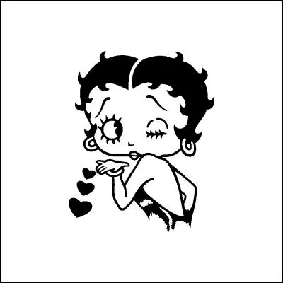 Encore du noir et blanc, la plus jolie pin-up de tous les temps. J'ai nommé...