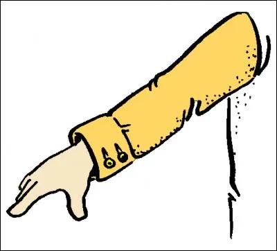 La manche de mon pull est toute abîmée.