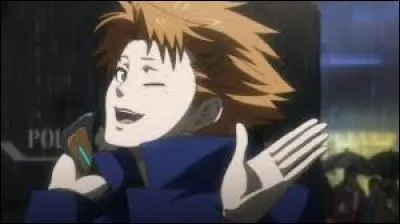 Il est un exécuteur du bureau de la Sécurité Publique et est sous les ordres de Ginoza. Il déteste le système Sibylle car il a été jugé criminel lattant à l'âge de 5 ans, ce qui fait qu'il a un coefficient de criminalité élevée. De qui s'agit-il ?