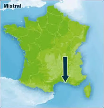 Comment s'appelle le vent qui souffle dans le sud de la France ?