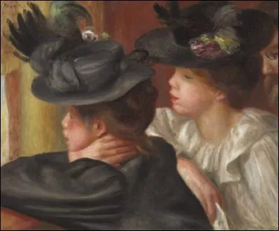Qui a peint "Au théâtre la loge" ?