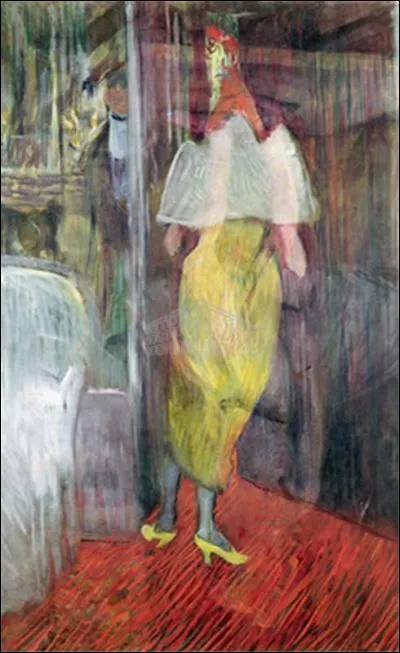 Qui a peint "Femme entrant dans sa loge" ?