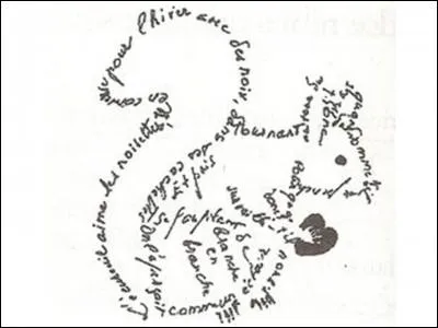 Complétez cette phrase du calligramme en image : "L'écureuil aime..."