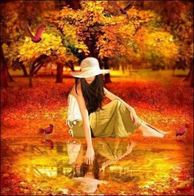 Quel est le titre de cette chanson d'Alain Barri&egrave;re o&ugrave; l'on peut entendre les paroles suivantes : "Aujourd'hui c'est l'automne / Et je pleure souvent / Aujourd'hui c'est l'automne / Qu'il est loin le printemps / Dans le parc o&ugrave; frissonnent / Les feuilles au vent mauvais / Sa robe tourbillonne / Puis elle dispara&icirc;t..." ?