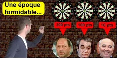 Jetez vos fléchettes sur la ou les cibles correspondantes. Quel est votre résultat ?
