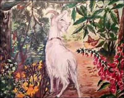 Où s'avança-t-elle et que tenait-elle entre les dents ?