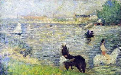 Qui a peint "Chevaux dans l'eau" ?