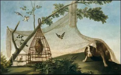 Qui a peint "Caza con reclamo" ?