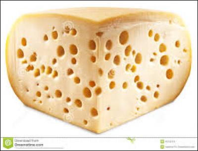 Le gruyère est un fromage avec des trous.