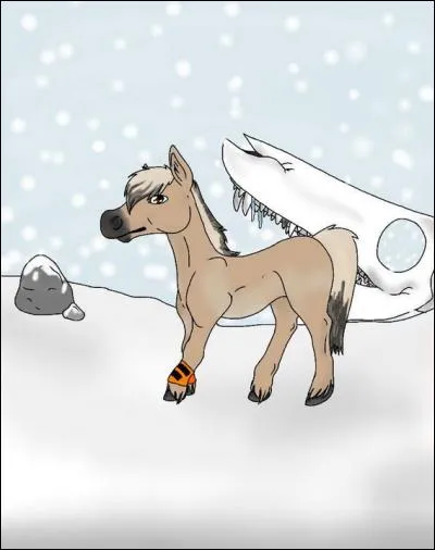 De quelle couleur sont les sabots des chevaux de départ ?