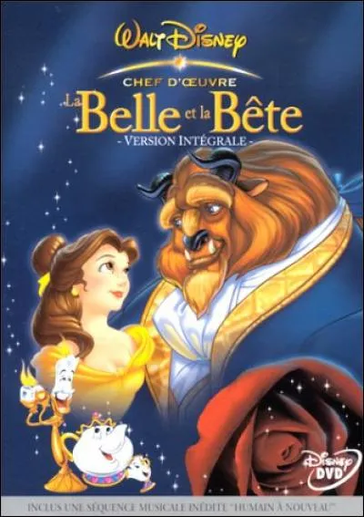 En quelle année le film "La Belle et la Bête" est-il sorti en DVD en France ?