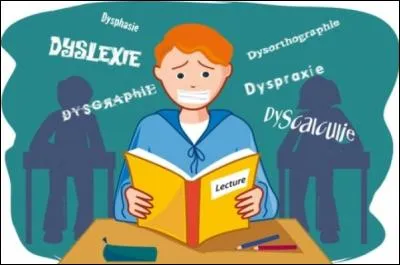 Trouble de la lecture, difficulté à reproduire le langage écrit.