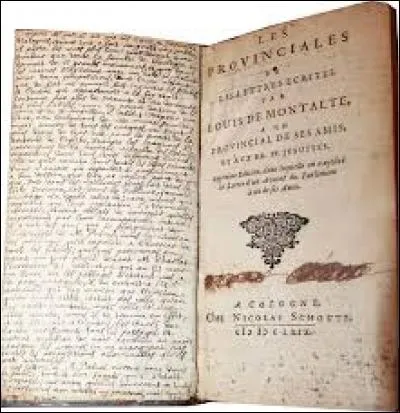 Qui a écrit "Les Provinciales" ?