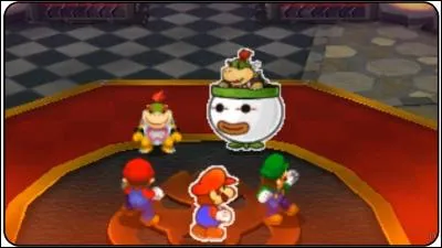 Lorsque les frères Mario affrontent les deux Bowser Jr, quel est le défi que leur lancent ces derniers ?