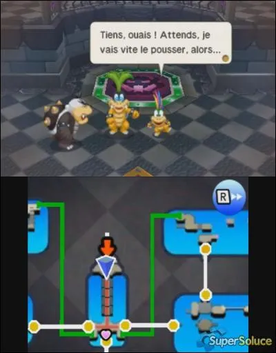 Quel ennemi n'est pas présent dans le mini-jeu où les frères Mario doivent détruire le canon du Neobowserium avant qu'il ne détruise entièrement le château de Peach ?