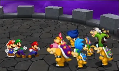 Lorsque les sept koopalings se présentent devant les frères Mario, lequel se prétend être le chef ?