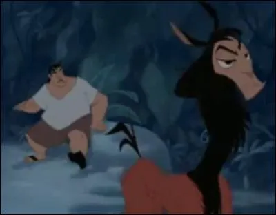 En me réveillant, j'ai tout de suite compris ce qui m'était arrivé. Tout était clair ! C'était ce lourdeau de Pacha qui m'avait transformé en lama et qui m'avait kidnappé ! C'est pourquoi je l'ai sommé de me reconduire sur-le-champ jusqu'au palais. Mais il était trop lâche et effrayé par la jungle pour me suivre... Je suis donc parti tout seul, et c'est là que j'ai vu une chose terrifiante :