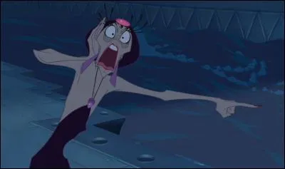 C'était bien sûr Yzma qui avait pris la potion ! Elle sortit un couteau et ordonna à Kronk de nous achever. Toujours tiraillé par ses deux consciences, Kronk décida finalement d'en finir avec Yzma... sans succès ! Elle activa un levier qui le fit tomber dans un trou. Puis elle appela les gardes du palais. Pour s'en débarrasser, Pacha renversa sur eux des fioles qui les transformèrent en :