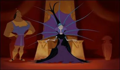 Le modèle de cette année s'appelle Kronk. Enfin bref, ces derniers temps, Yzma a pris la mauvaise habitude de diriger le royaume à ma place et à mon insu. Et je pense que ça a assez duré. Alors j'ai décidé de la virer. Mais attention, je ne suis pas un monstre et j'ai voulu la ménager. C'est pourquoi je lui ai dit :