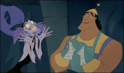 Bêrk, j'ai horreur de tous ces trucs. Mais bon, je n'allais pas la décevoir, c'était son dernier soir au palais. J'étais loin de penser qu'en réalité ce serait MON dernier soir au palais. J'ai bu la potion d'Yzma mais heureusement, par le coup du hasard (mais surtout de la bêtise de Kronk ! ), je me suis finalement transformé en lama ! Comment ce benêt de Kronk a-t-il pu se tromper de flacon ?