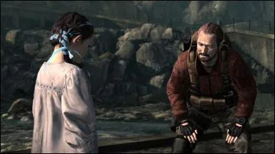 Quelle arme n'a pas Barry Burton lorsqu'il arrive sur l'île ?