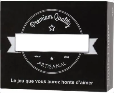 Quel jeu arbore le slogan "Le jeu que vous aurez honte d'aimer" ?