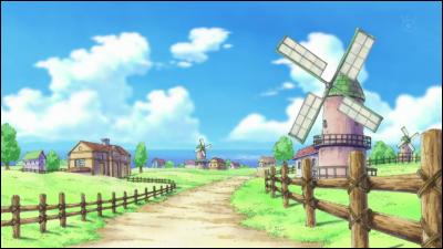 Où vivait Luffy après le village Fuchsia ?