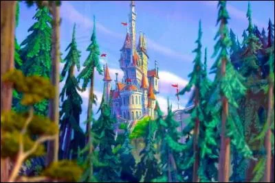 "Les murs de ce palais gardent bien des secrets
Un terrible maléfice s'est abattu sur eux jadis
Les pétales du temps tombèrent au fil des ans
Et brisèrent le miroir de tous tes beaux espoirs
Mais une beauté un jour pour toi apparaîtra
Et montrera au monde l'amour qu'il y a en toi"

Ce château provient du conte de...