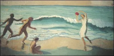 Qui a peint "Vague au ballon rouge" ?