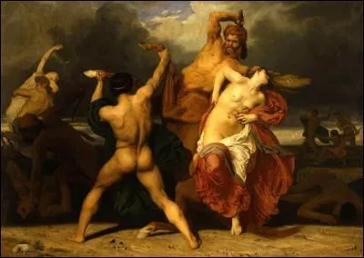 Cette bataille fut engendrée par les centaures ivres qui ont voulu violer les femmes de ce clan, l'un d'eux essaya même d'abuser de la princesse Hippodamie qui devait se marier : qui est-il ?