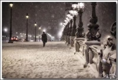 Dans quelle ville la neige était recouverte de boue pour Sardou ?